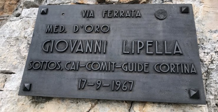 Targa inizio via ferrata