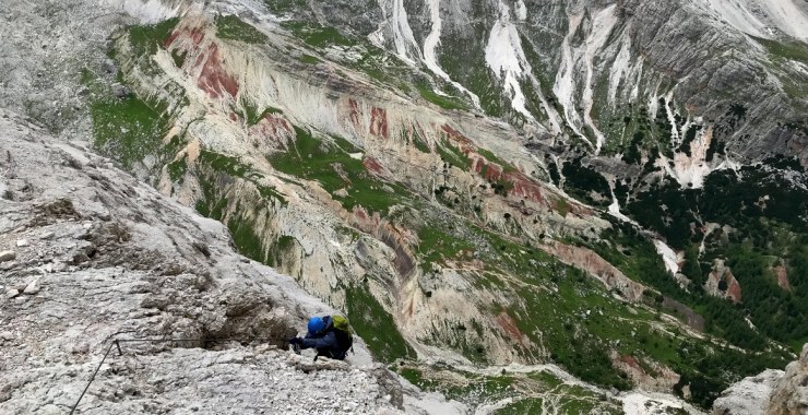 Verticalità via ferrata