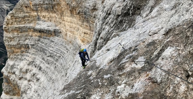 Parte finale ferrata Lipella