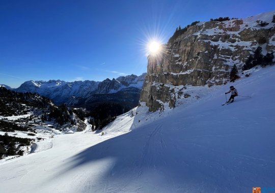 Pista perfetta per scoprire le architetture dolomitiche del Cristallo