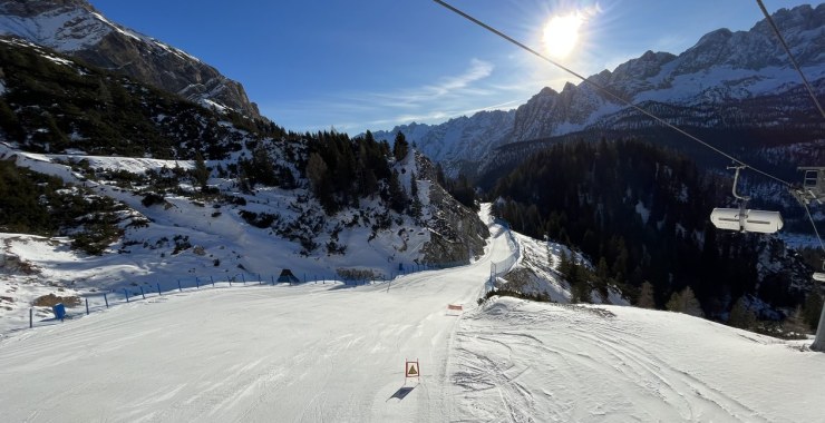 Tratto dopo il muro pendente