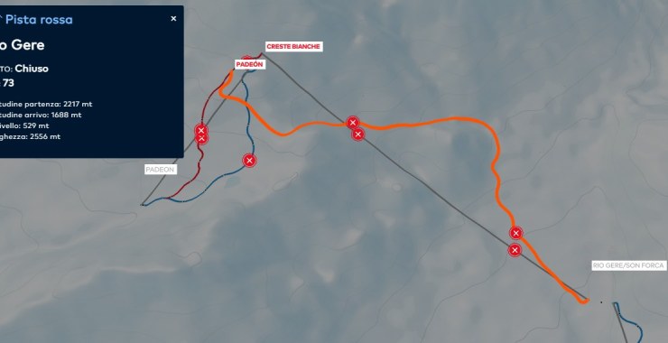 Traccia pista Rio Gere