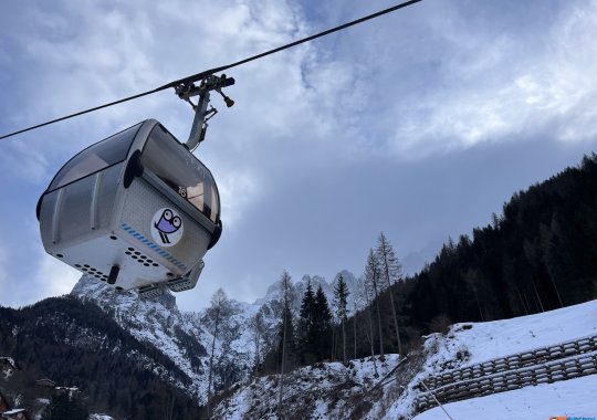 Cabinovia Alleghe - Piani di Pezzè: l'impianto di arroccamento di Alleghe