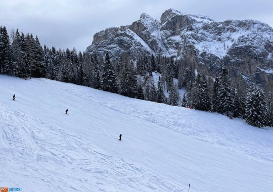 Pista Baldi (n.9): breve ma interessante discesa dello Ski Civetta