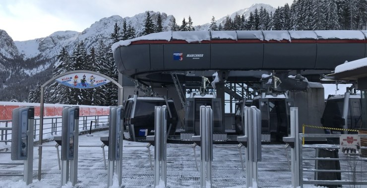 Tornelli ingresso cabinovia Marchner