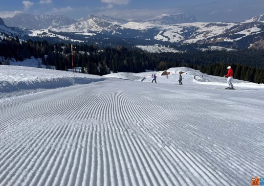Pista rossa Bravo del Monte Pana detta anche La Romantica