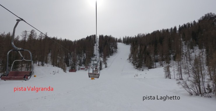 Bivio piste Val Zoldana