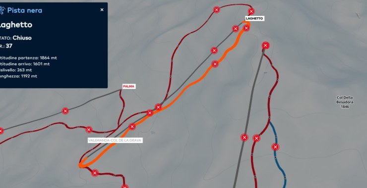 Traccia pista nera Laghetto