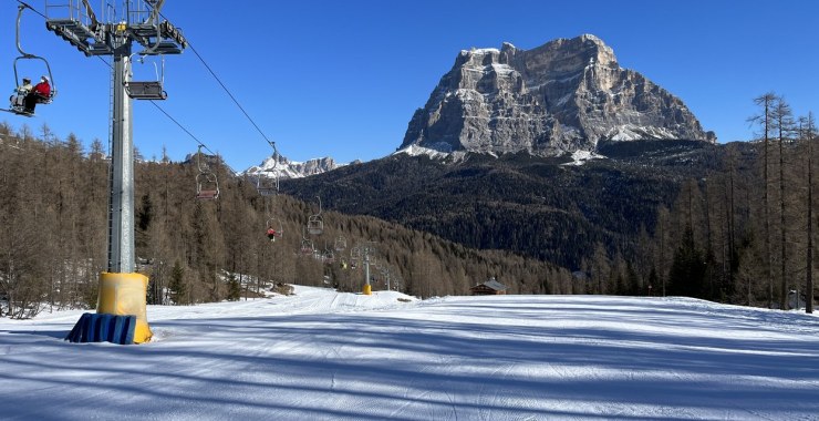 Parte bassa piste Val di Zoldo