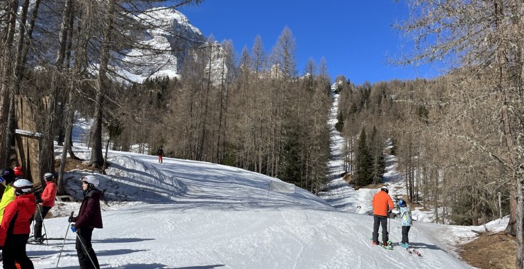 Ultima curva pista nera Laghetto