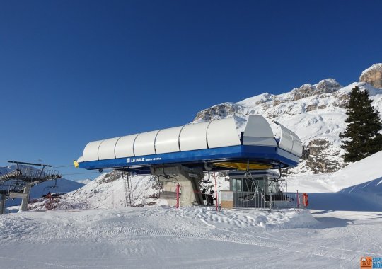 Seggiovia le Pale: veloce quadriposto di Arabba con superlativa vista sul Sella