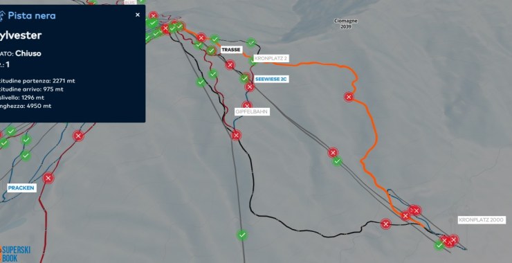 Traccia pista nera Sylvester