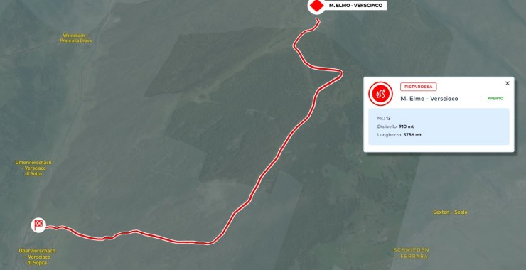 Pista M. Elmo - Versciaco traccia
