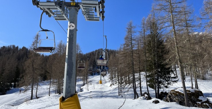 In viaggio sulla seggiovia Valgranda - Col de la Grava