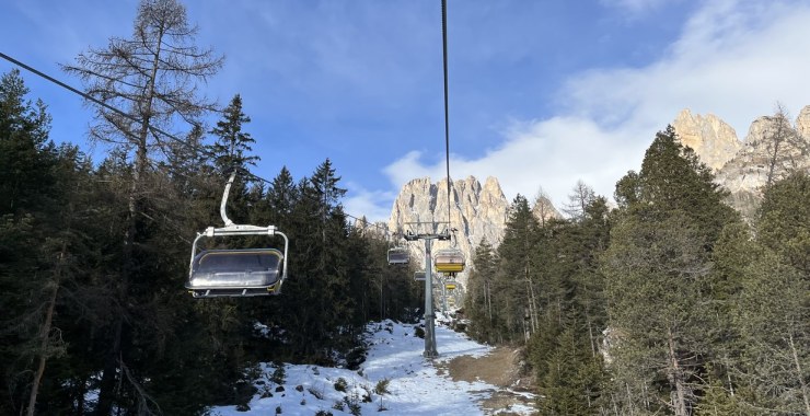 In viaggio sulla seggiovia Vajolet 1