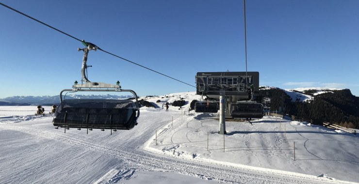 Arrivo in quota seggiovia Bamby