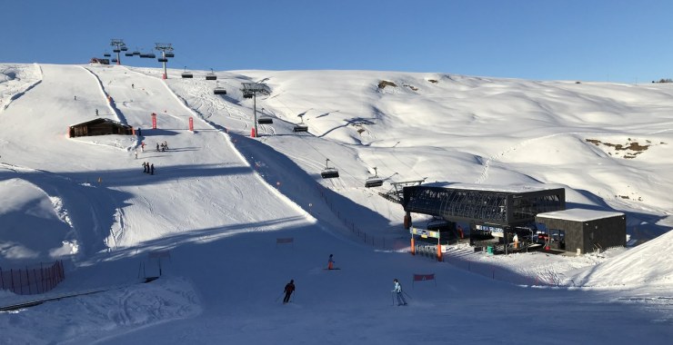 Linea della seggiovia Bamby in Alpe di Siusi