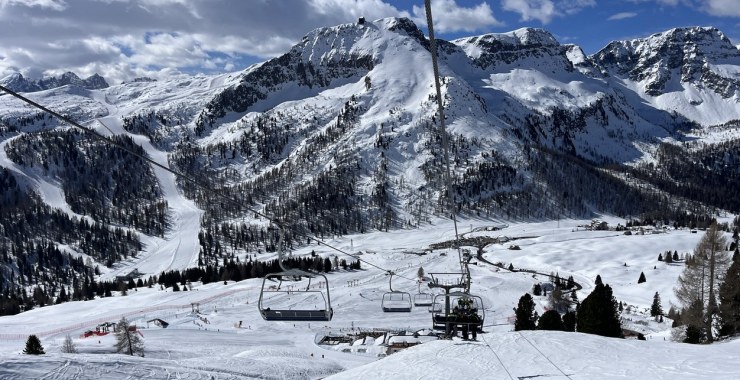 In viaggio sulla seggiovia Gigante