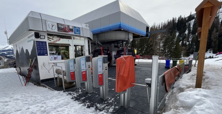 Imbarco per ritorno a valle