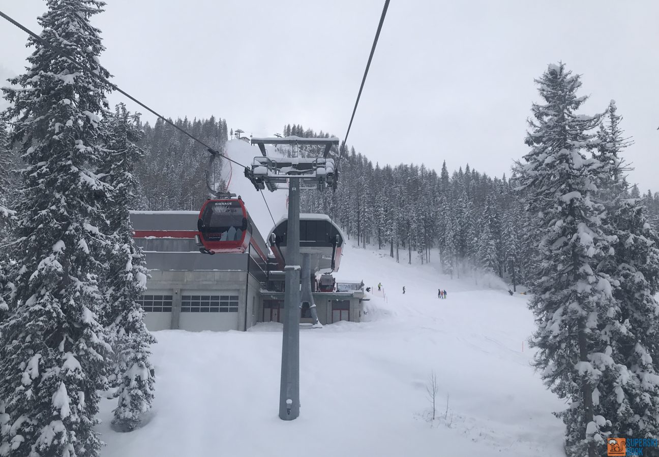 Arrivo in stazione di monte  1740 m slm