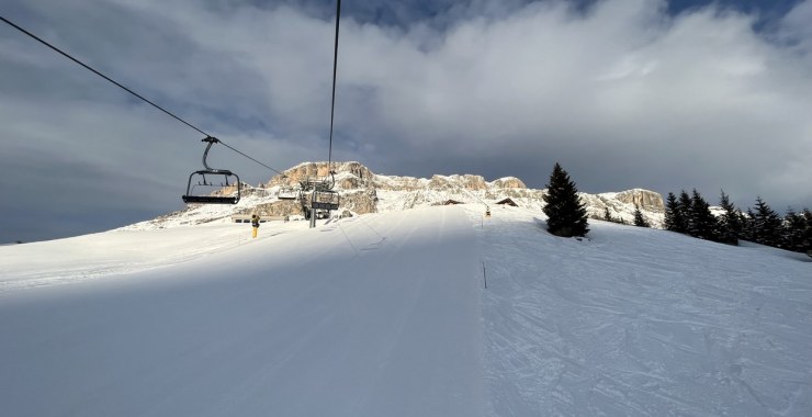 Inizio pista nera Burz