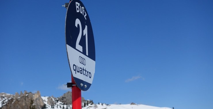 Segnalino pista nera Burz