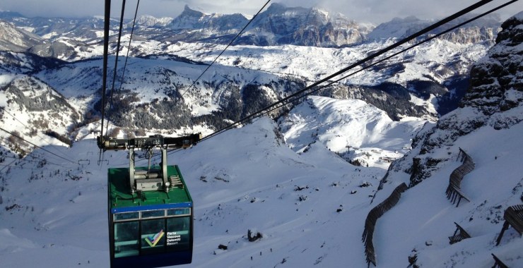 Arrivo cabina a monte