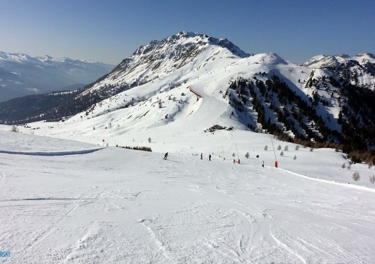 Pista Lastè: divertente e soleggiata pista rossa nella skiarea Alpe Lusia - Bellamonte