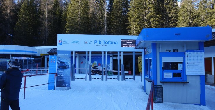 Stazione di valle a quota 1665 m slm