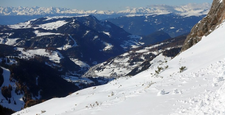Panorama sulla Val Gardena