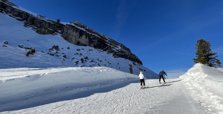 Skiweg Croda Negra tratto centrale