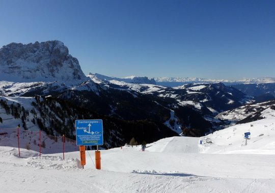 Pista nera Cir: "si scia di tutto" in 3 km e 645 m di dislivello