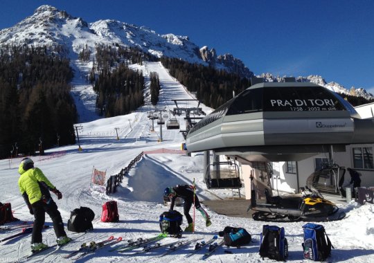 Seggiovia Pra di Tori: veloce impianto Doppelmayr del Passo Costalunga nel Carezza Ski