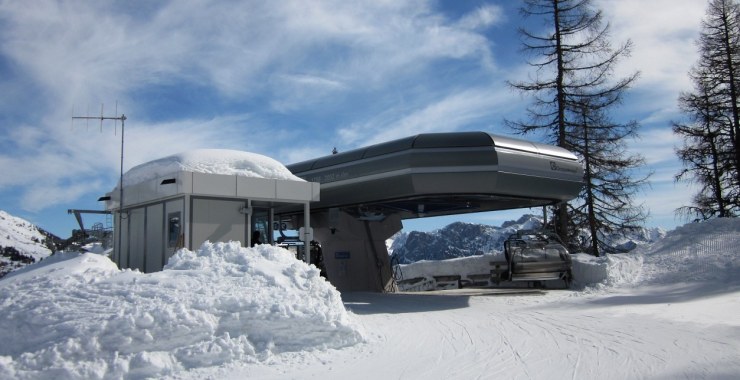 Stazione di monte a quota 2052 m slm