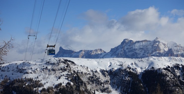 Panorama dalle piste di Porta Vescovo