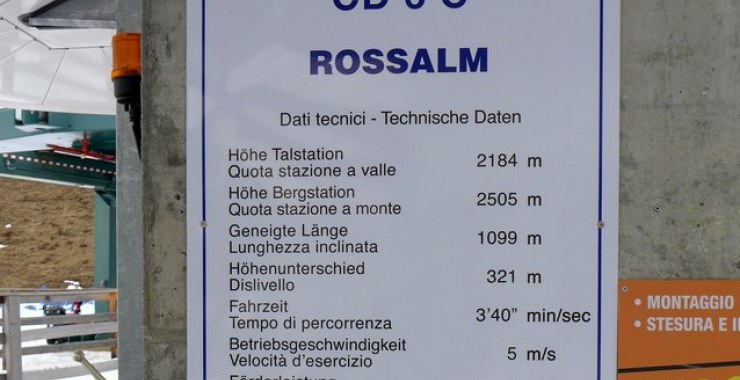 Rossalm dati tecnici