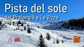 Discesa dal Pralongià verso la Vizza di Arabba