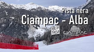 Pista nera tra le più belle e lunghe della Val di Fassa