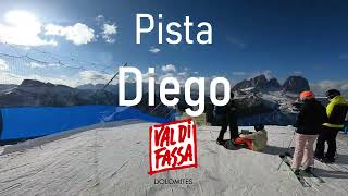 La pista più difficile del Belvedere di Canazei in Val di Fassa