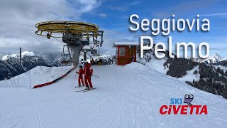 Seggiovia che regala una vista straordinaria sul Monte Pelmo