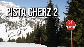 Pista tecnica che dal Monte Cherz torna a Passo Campolongo
