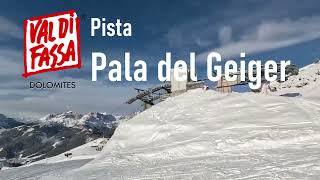Pista rossa della skiarea Buffaure di Pozza di Fassa