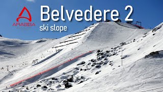Impegnativa pista del Sass Becè con un difficile muro iniziale