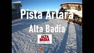 Video discesa della pista rossa Arlara in Alta Badia
